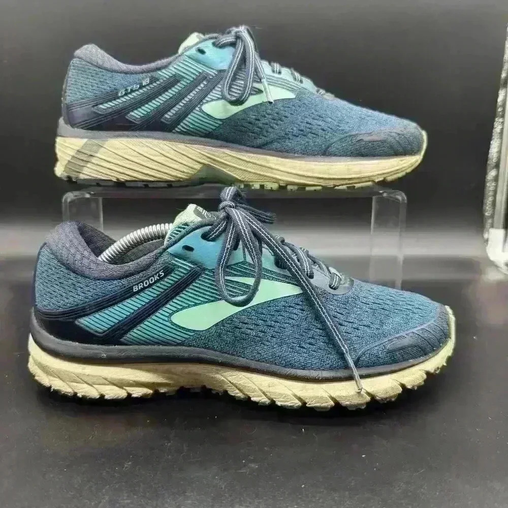 Brooks Adrenaline GTS 18 Lightweight Running Shoes Sneakers Women's Size 7 GUC